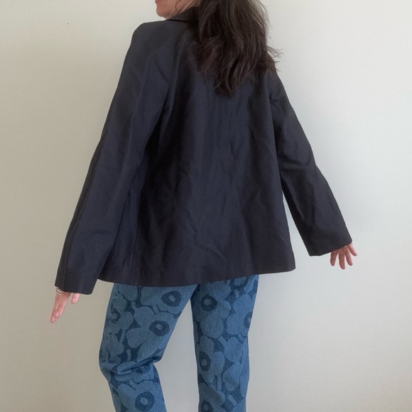 Anne Klein Open Front Jacket Blazer Black Large - Picture 3 of 12